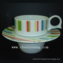 Coffee Cup and Saucer (CY-P528A)